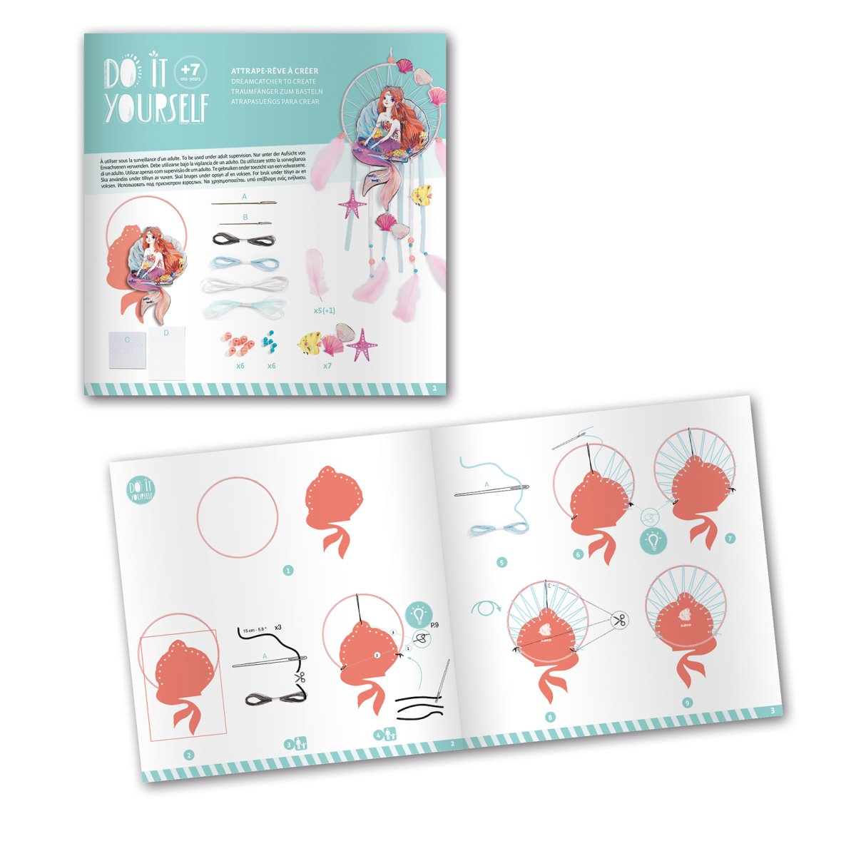 Djeco - DIY: Traumfänger Meerjungfrau Bild 8
