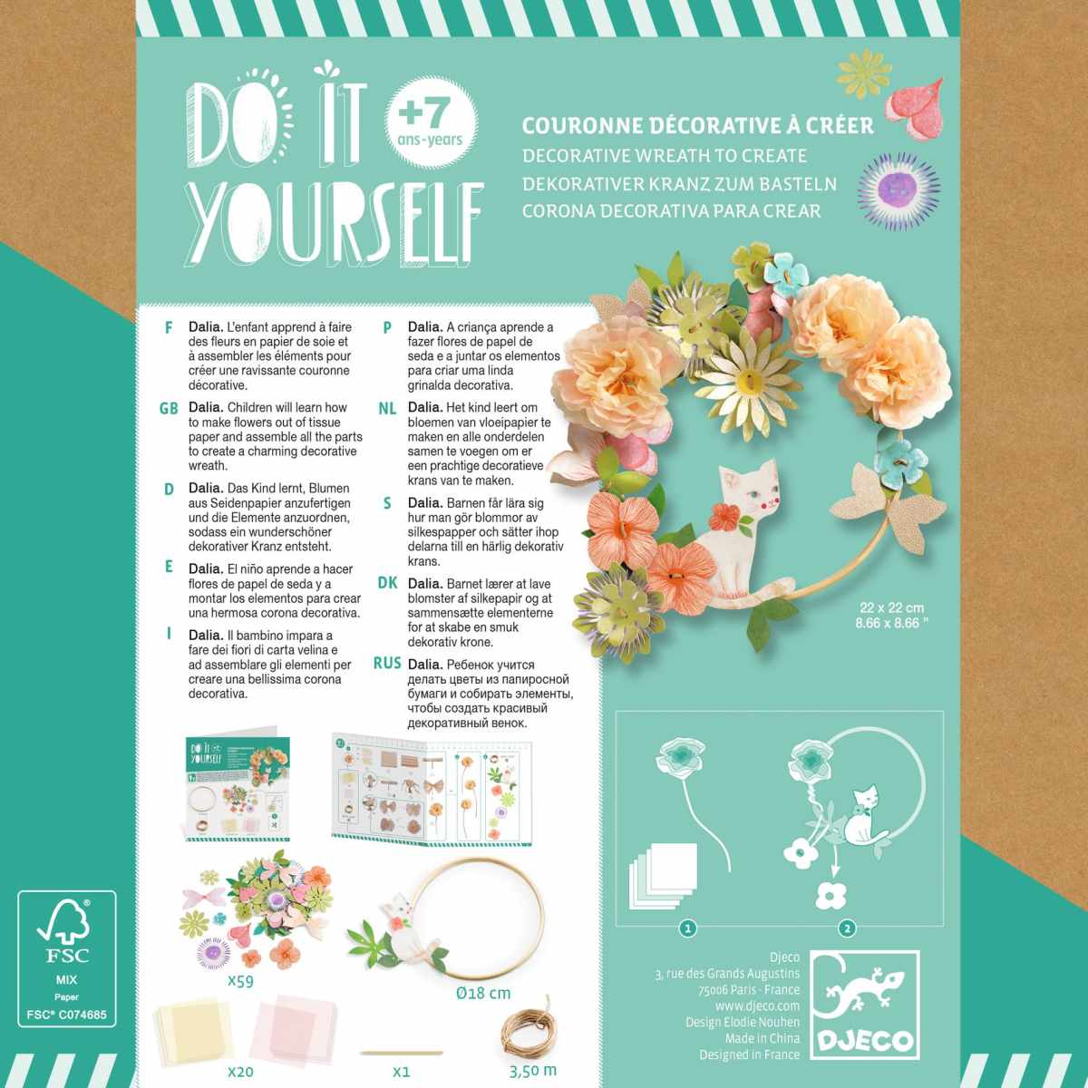 Djeco - DIY: Blumenkrone Dalia Bild 5