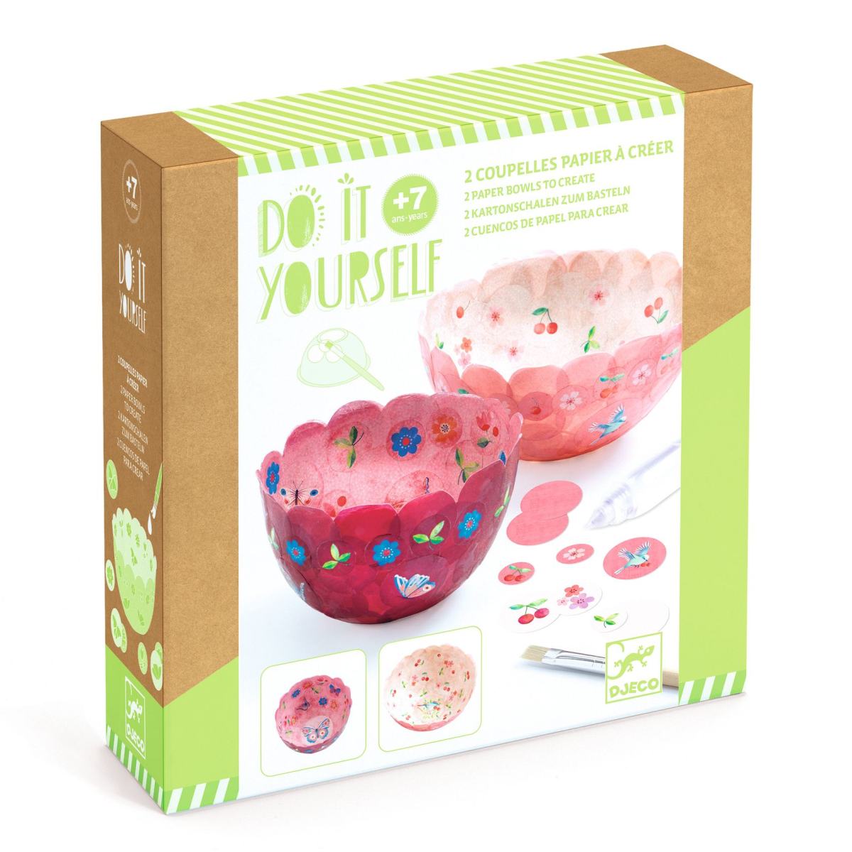 Djeco - DIY: Schalen basteln rosa Bild 3