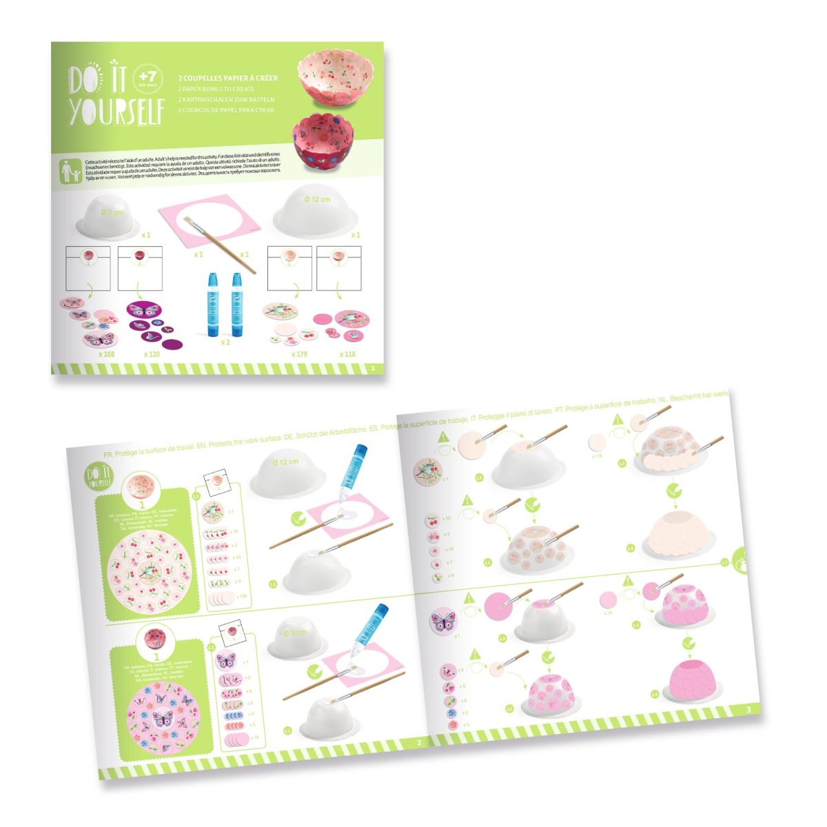 Djeco - DIY: Schalen basteln rosa Bild 8