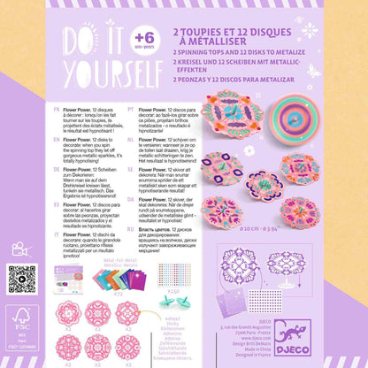 Djeco - Do it yourself: Kreisel mit Scheiben ROSA - DJ07986-B2-RVB_1200