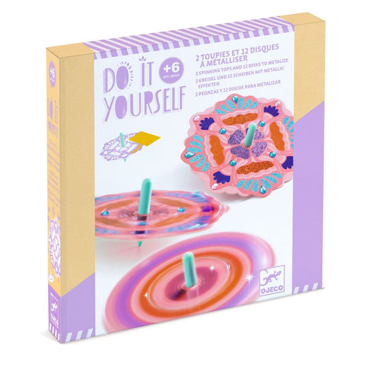 Djeco - Do it yourself: Kreisel mit Scheiben ROSA - DJ07986-B3D-RVB_1200