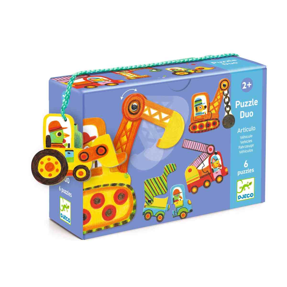 Djeco - Lernspiel: Puzzle duo: Bewegte Fahrzeuge - DJ08170-B3D-RVB_1200