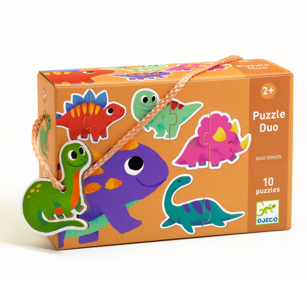 Djeco - Lernspiel: Puzzle duo: Dinos - DJ08263-B3D-RVB_1200