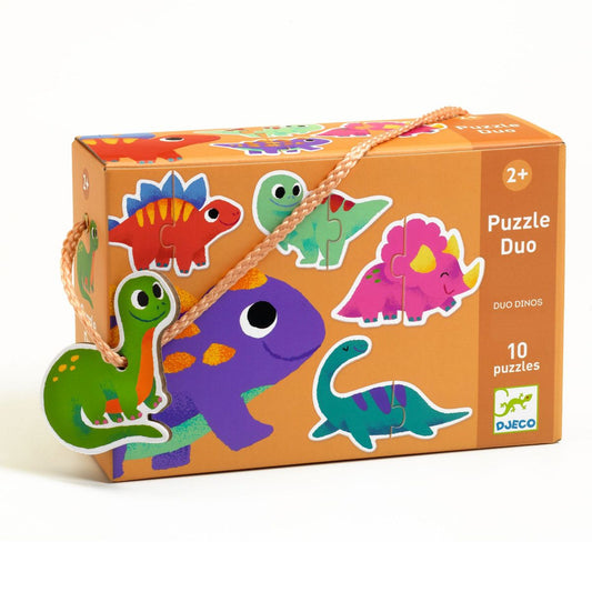 Djeco - Lernspiel: Puzzle duo: Dinos - DJ08263-B3D-RVB_1200