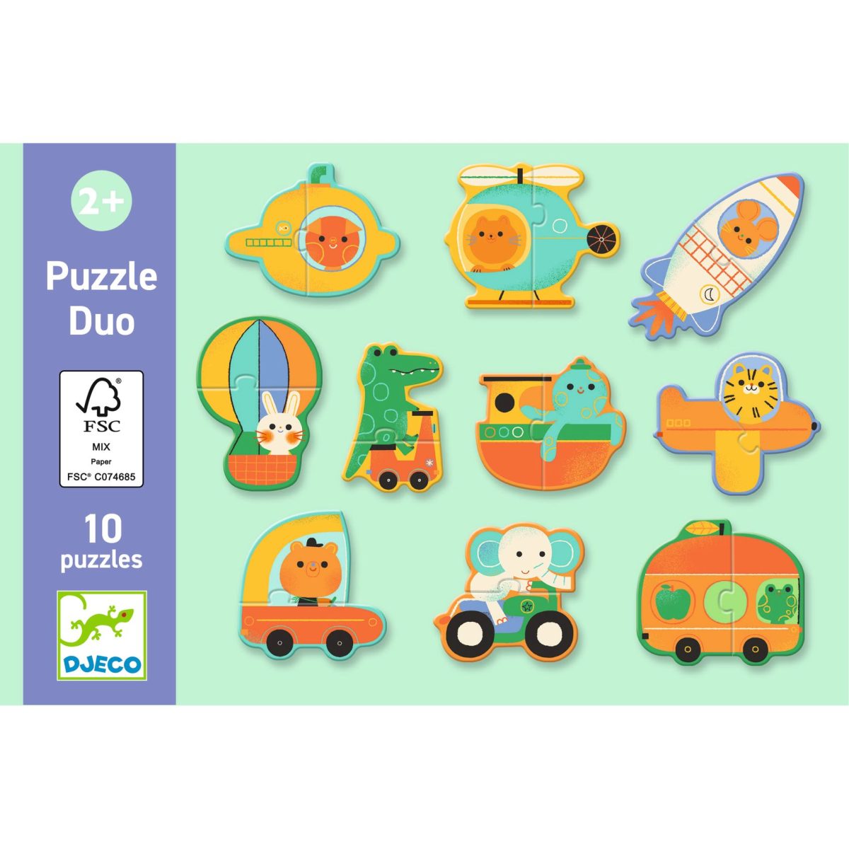 Djeco - Lernspiel: Puzzle duo: Fahrzeuge - DJ08270-B2-RVB_1200