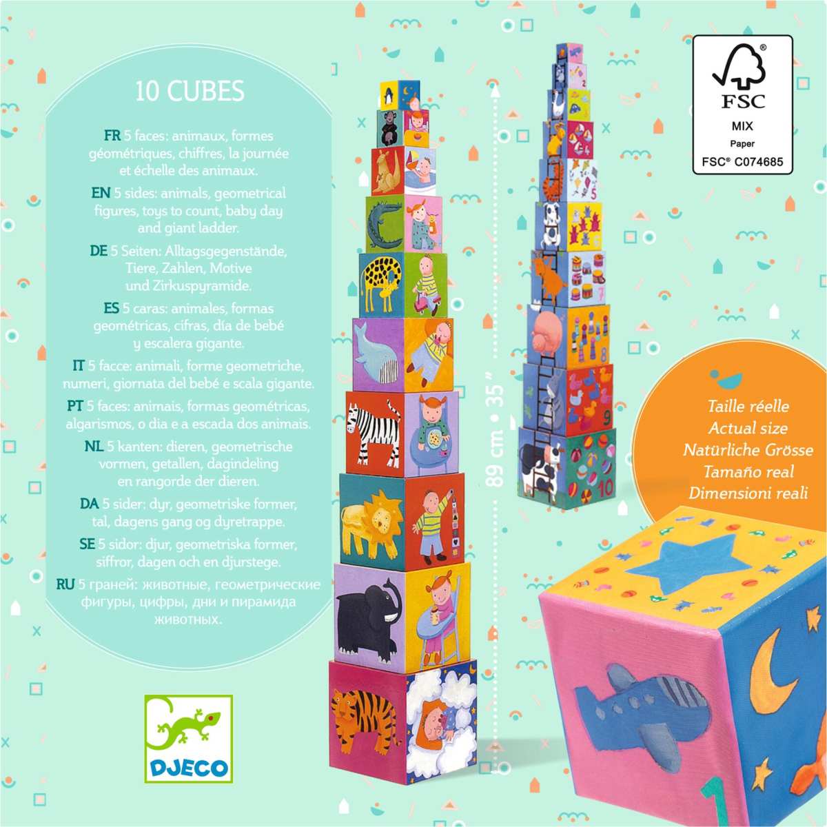 Djeco - Stapelturm: 10 funny blocks - DJ08503-B2-RVB_1200