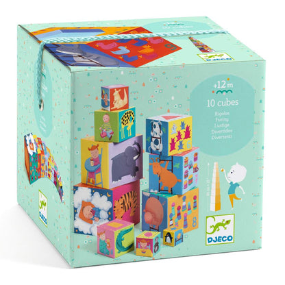 Djeco - Stapelturm: 10 funny blocks - DJ08503-B3D-RVB_1200