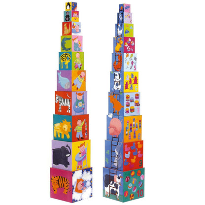 Djeco - Stapelturm: 10 funny blocks - DJ08503-C1-RVB_1200