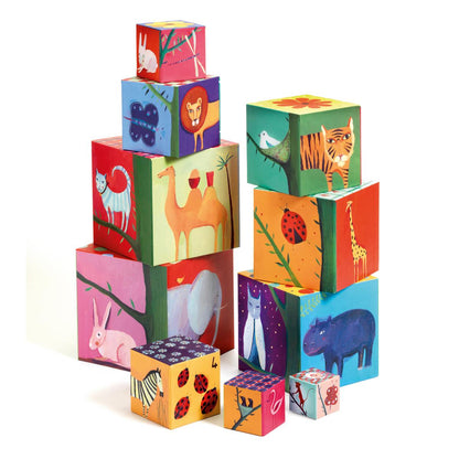 Djeco - Stapelturm: 10 nature and animal blocks - DJ08505-C-RVB_1200