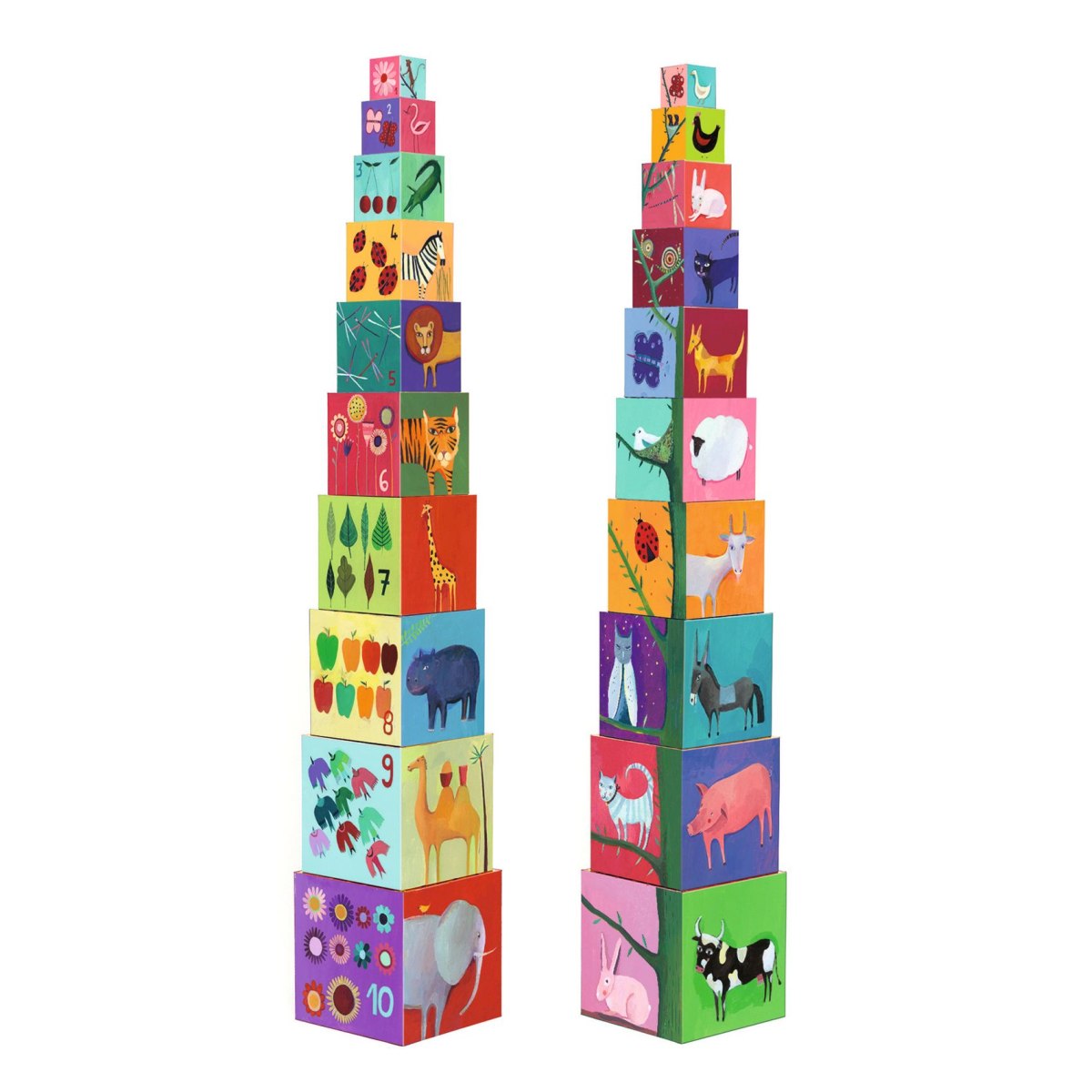 Djeco - Stapelturm: 10 nature and animal blocks - DJ08505-C1-RVB_1200