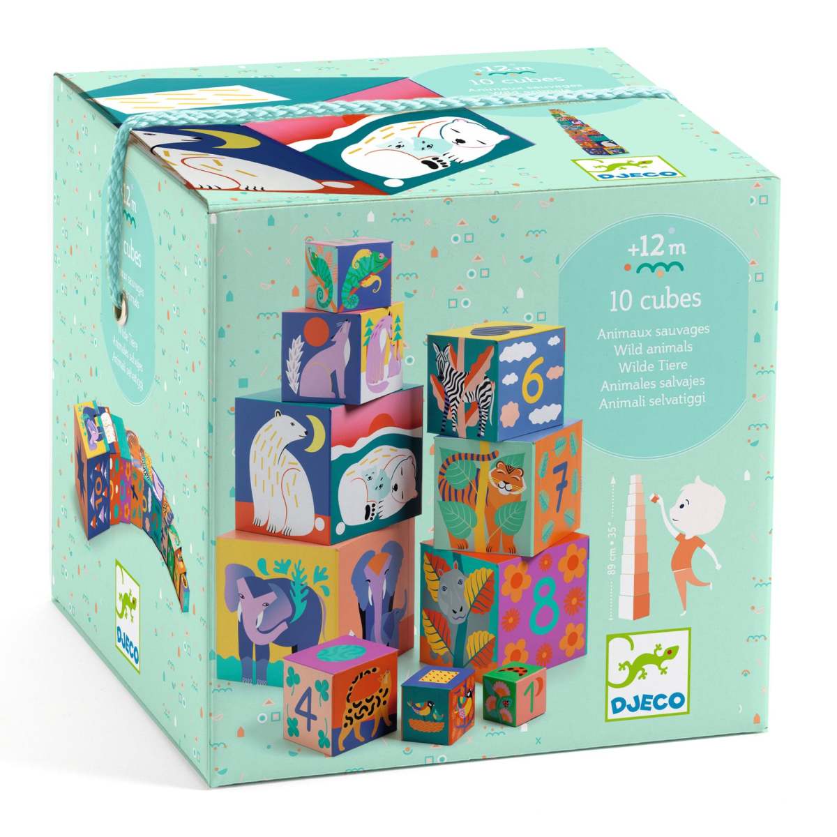 Djeco - Stapelturm: Wilde Tiere Bild 2