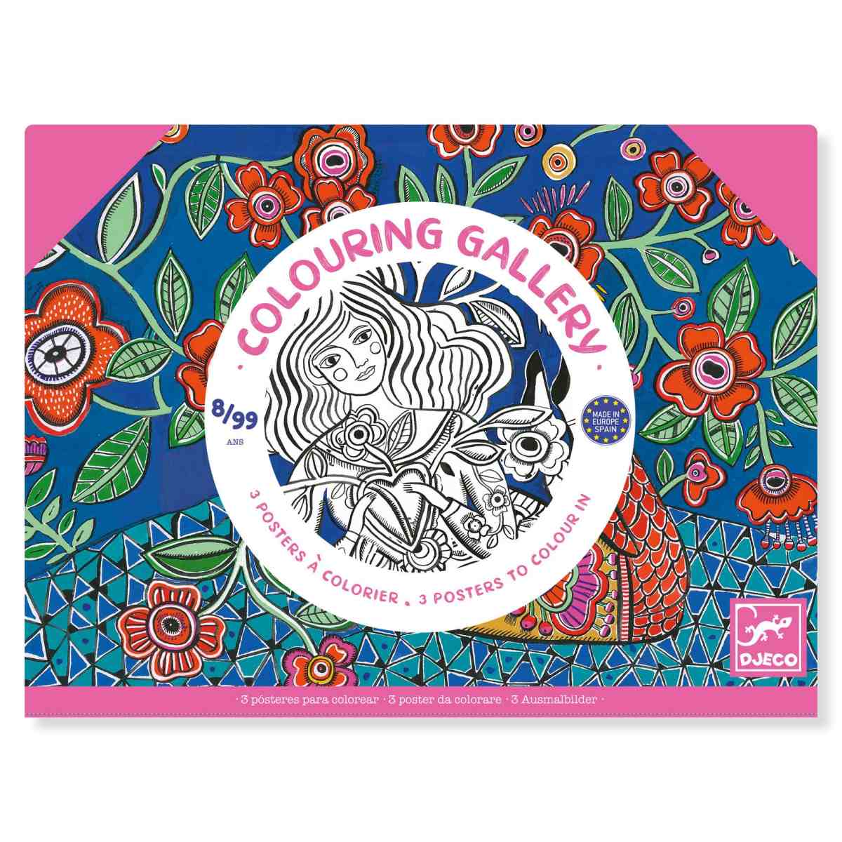 Djeco - Ausmalbilder XL: Blütezeit Bild 1