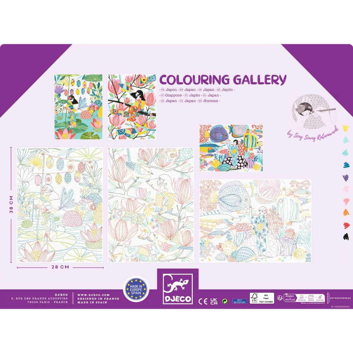 Djeco - Ausmalbilder XL: Japan Bild 3