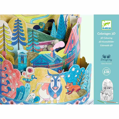 Djeco - Ausmalbilder Diorama: Berge Bild 1