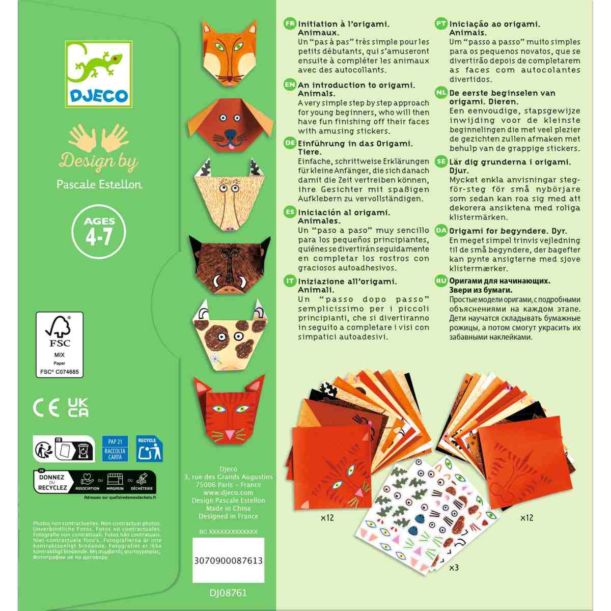 Djeco - Origami: Tiere - DJ08761-B2-RVB_1200