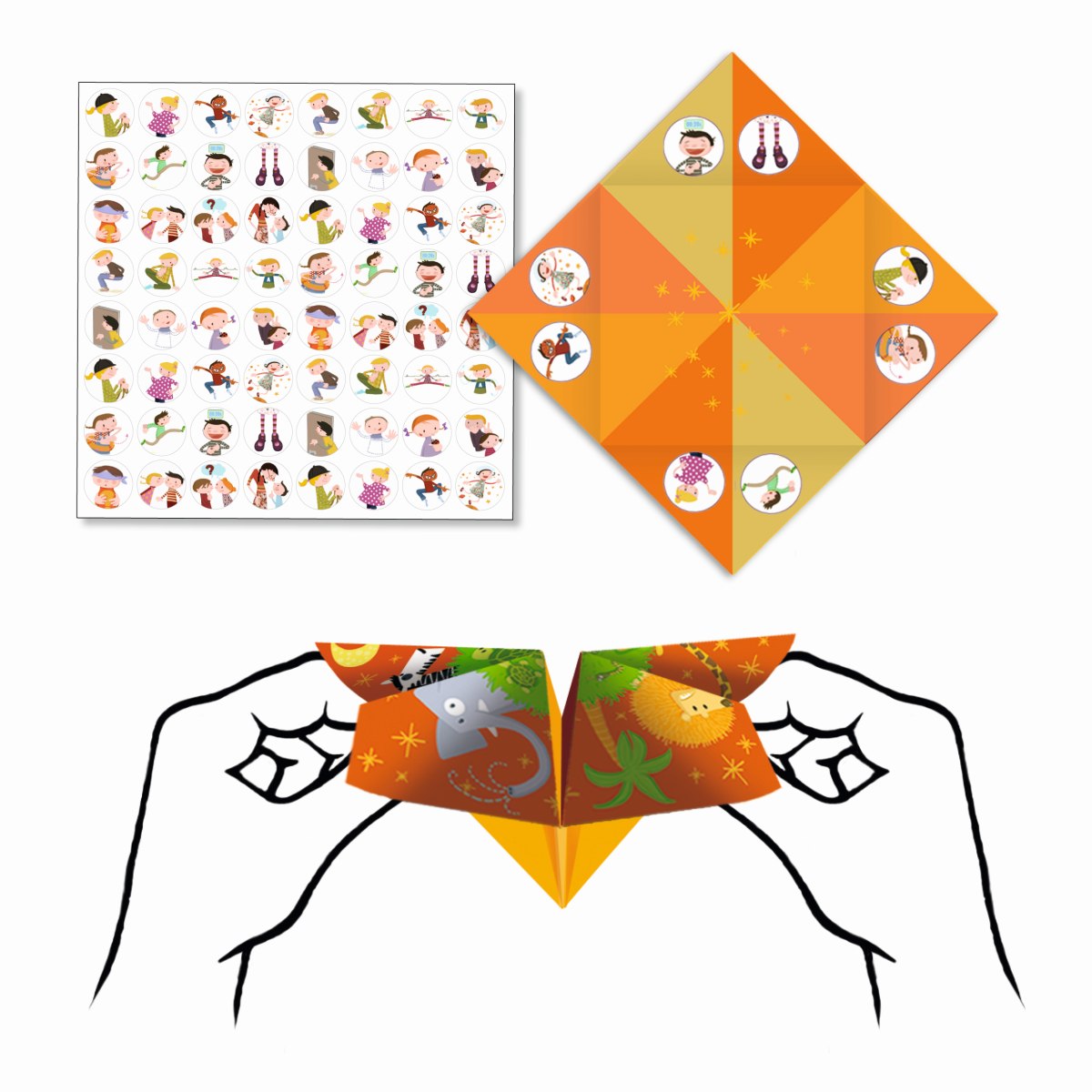 Djeco - Origami: Himmel und Hölle Tiere Bild 5