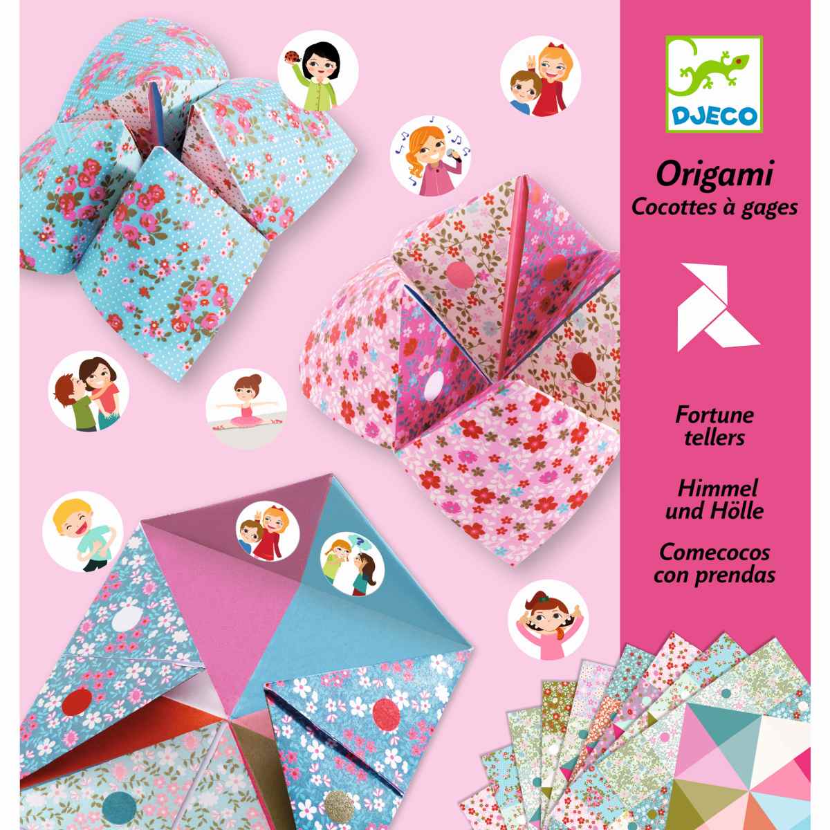 Djeco - Origami: Himmel und Hölle Blumen Bild 1