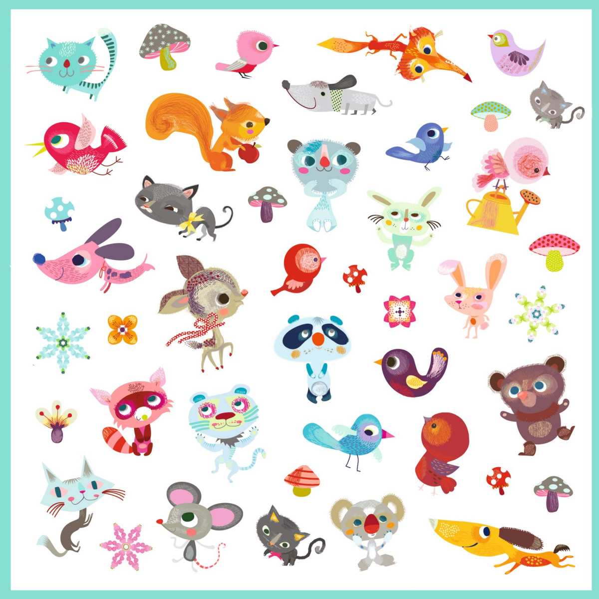 Djeco - Stickern: Kleine Freunde Bild 6