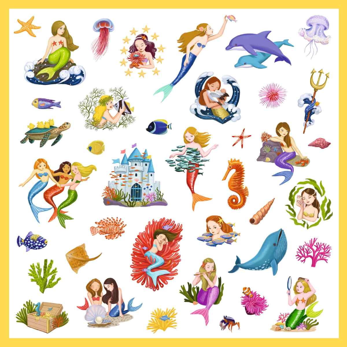 Djeco - Sticker: Meerjungfrauen Bild 5