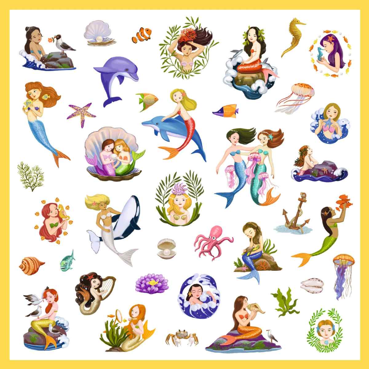 Djeco - Sticker: Meerjungfrauen Bild 6