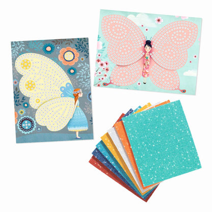 Djeco - Mosaike: Glitzer Schmetterlinge Bild 6