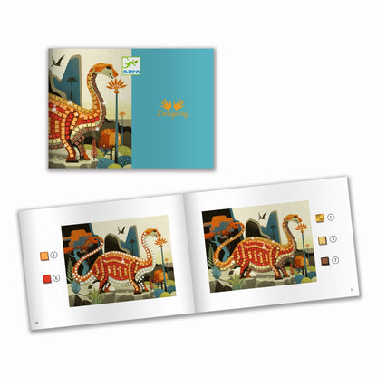 Djeco - Mosaike: Metallische Dinosaurier Bild 7