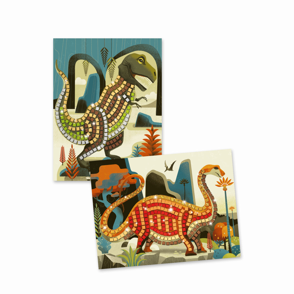 Djeco - Mosaike: Metallische Dinosaurier Bild 11
