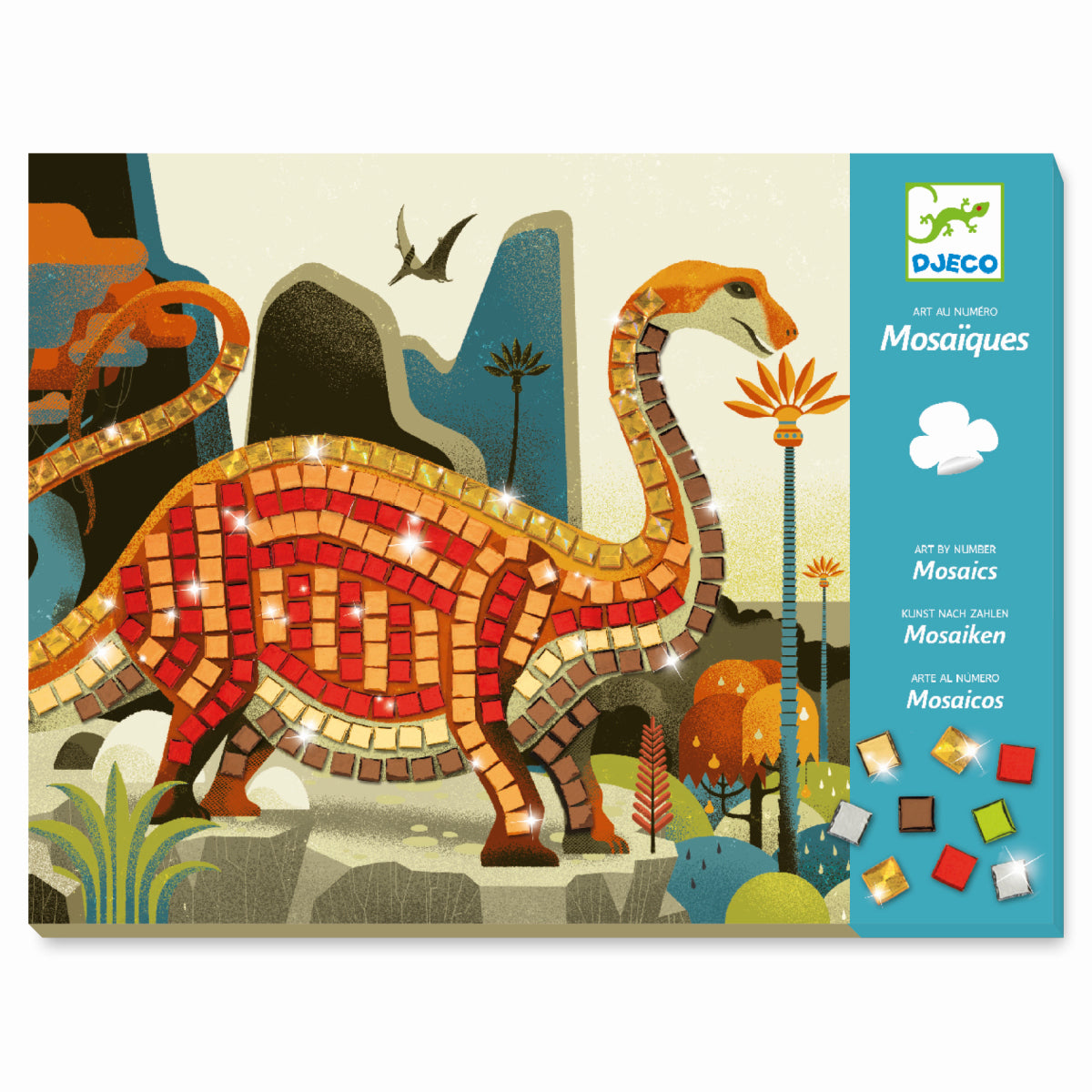 Djeco - Mosaike: Metallische Dinosaurier Bild 12