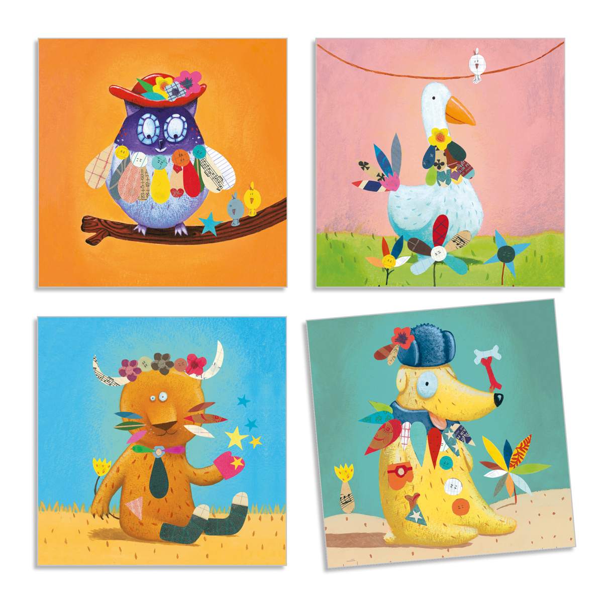 Djeco - Sticker 3-6: Stickerbild Tiere Bild 2