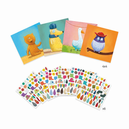 Djeco - Sticker 3-6: Stickerbild Tiere Bild 7