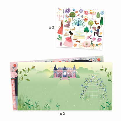 Djeco - Stickerbuch: Leben im Schloss Bild 5