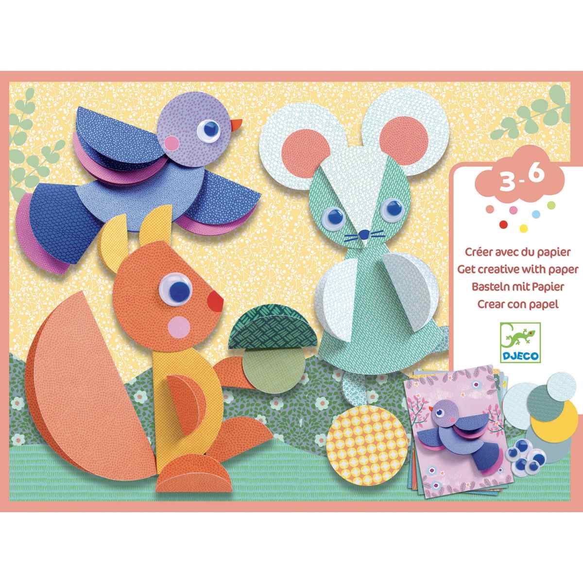 Djeco - Stickerbilder: Rundherum Bild 1