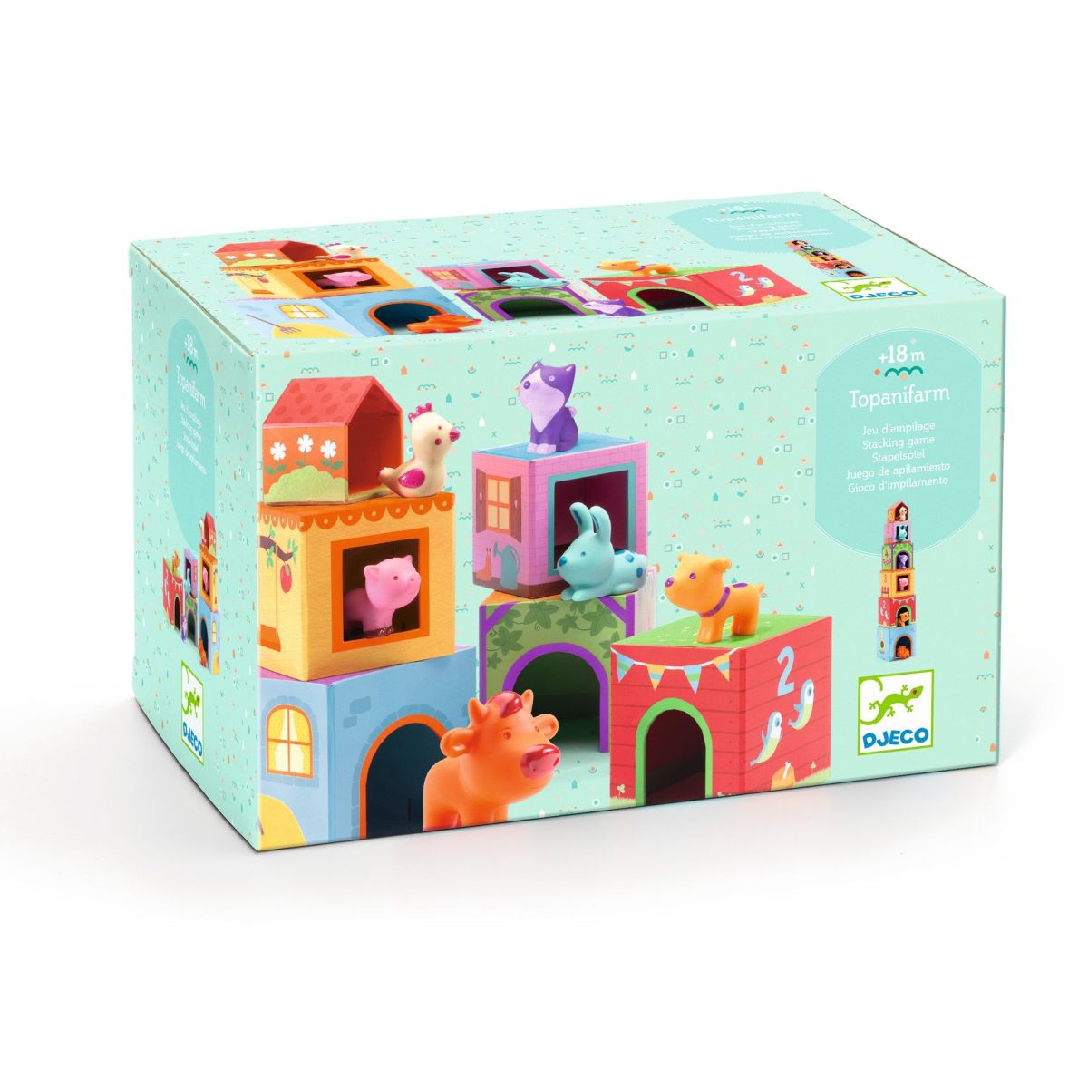 Djeco - Stapel Spielzeug: Topanifarm - DJ09108-B3D-RVB_1200