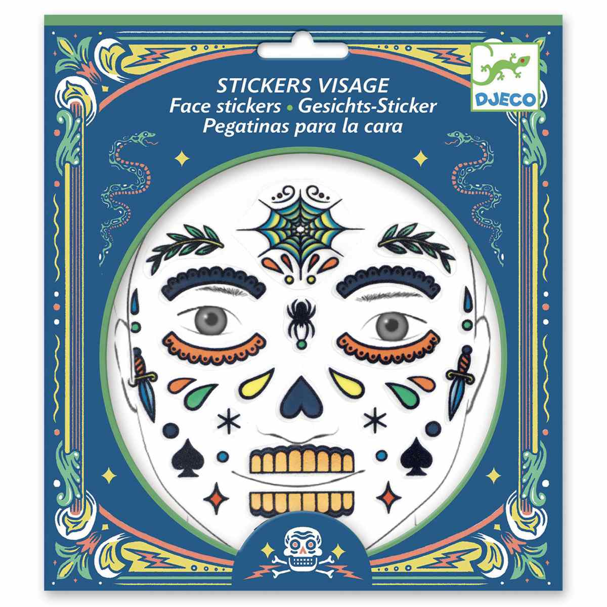 Djeco - Gesichtssticker: Skull - DJ09218-B-RVB_1200