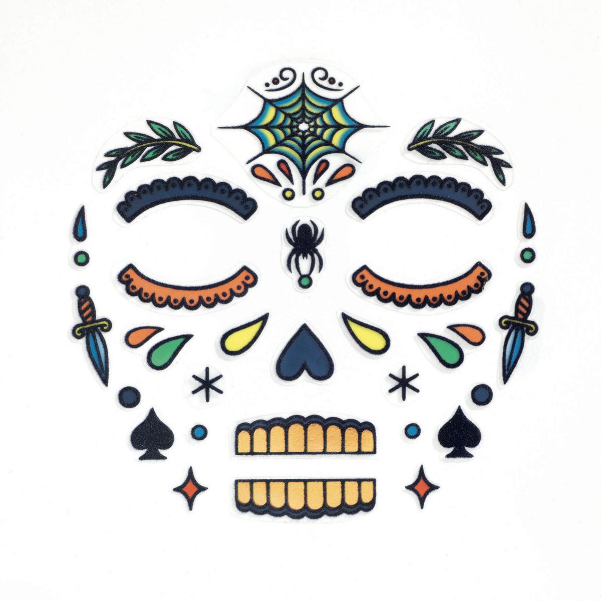 Djeco - Gesichtssticker: Skull - DJ09218-C-RVB_1200