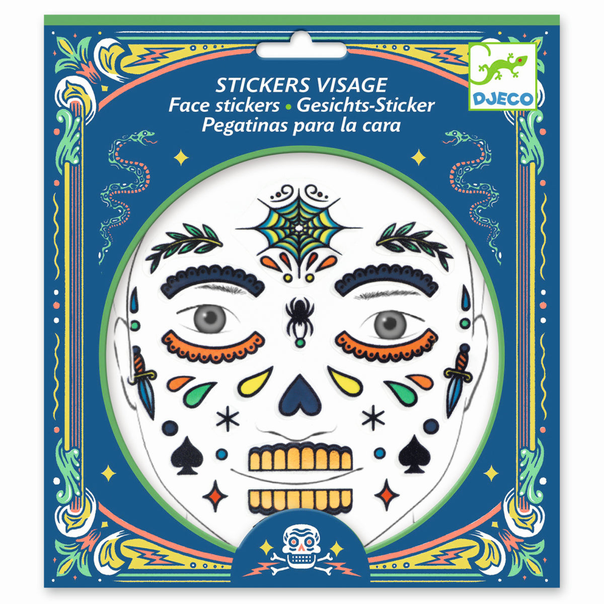 Djeco - Gesichtssticker: Skull - DJ09218_1200