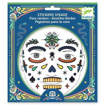 Djeco - Gesichtssticker: Skull - DJ09218_1200
