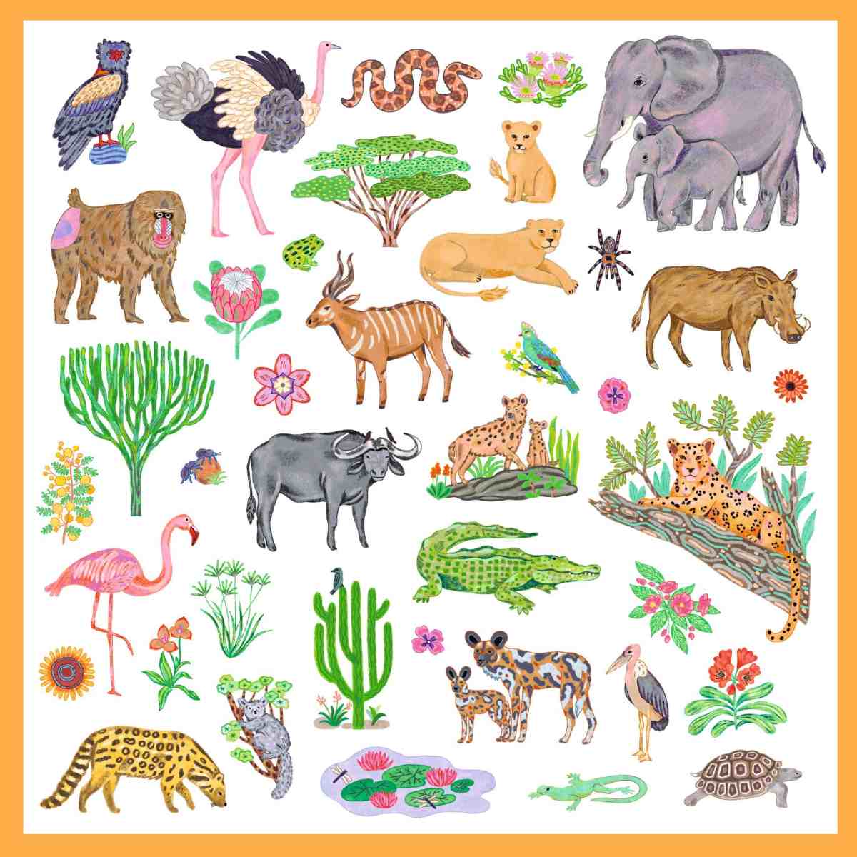 Djeco - Stickern: Kenia Bild 5