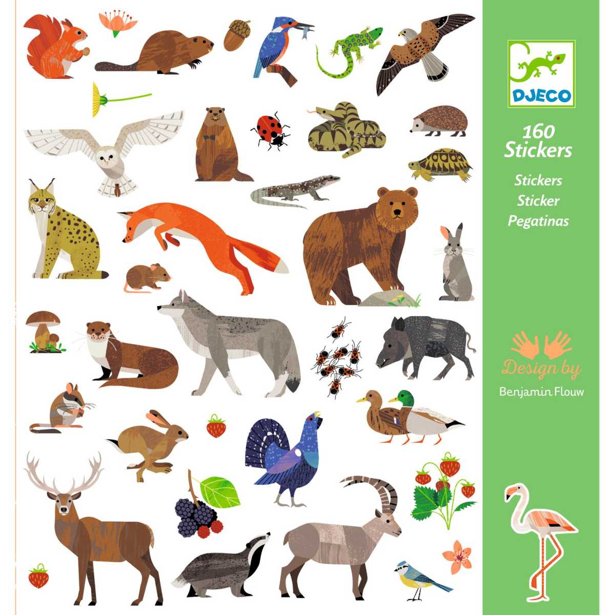 Djeco - Sticker: Tierwelt - DJ09285-B-RVB_1200