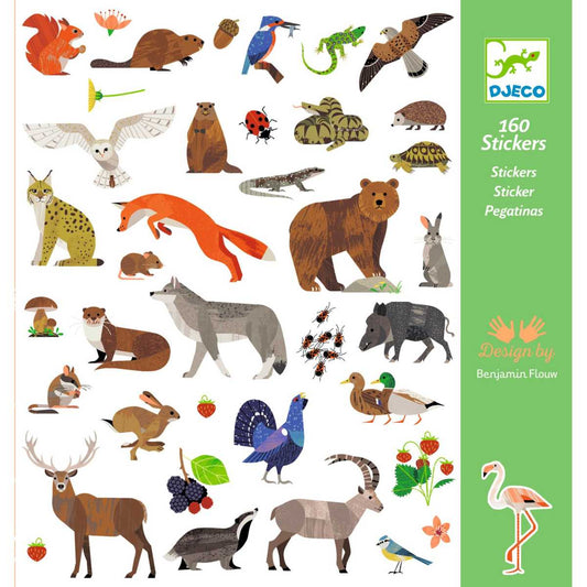 Djeco - Sticker: Tierwelt - DJ09285-B-RVB_1200