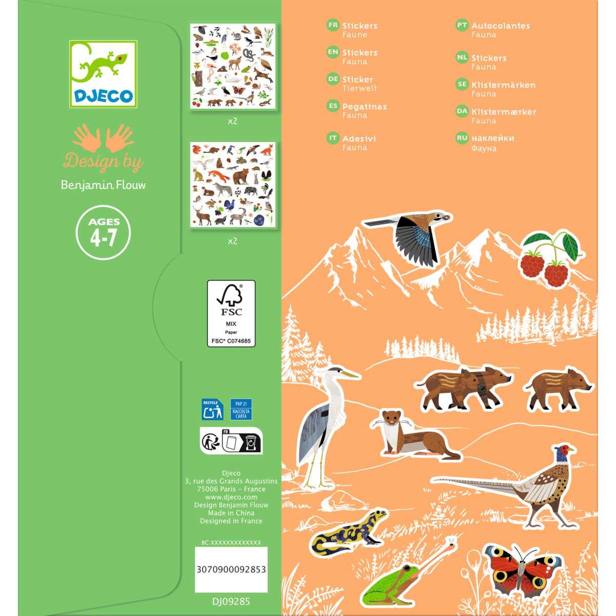 Djeco - Sticker: Tierwelt - DJ09285-B2-RVB_1200