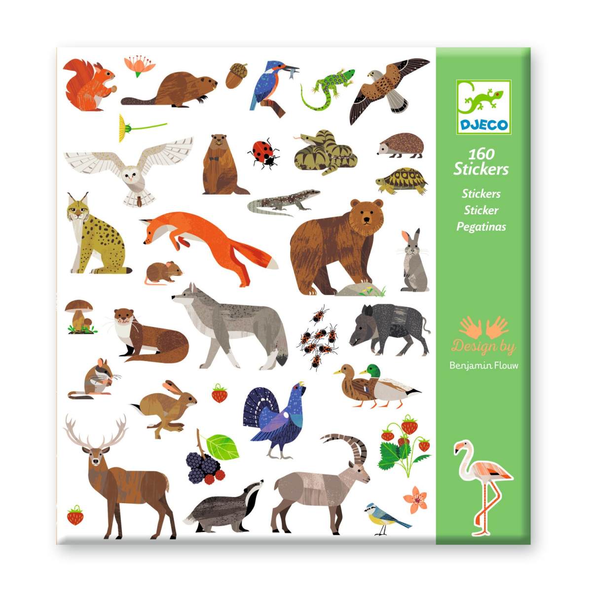Djeco - Sticker: Tierwelt - DJ09285-B3D-RVB_1200