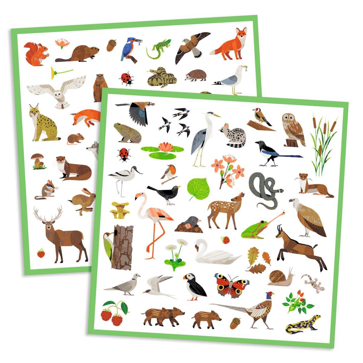 Djeco - Sticker: Tierwelt - DJ09285-C-RVB_1200