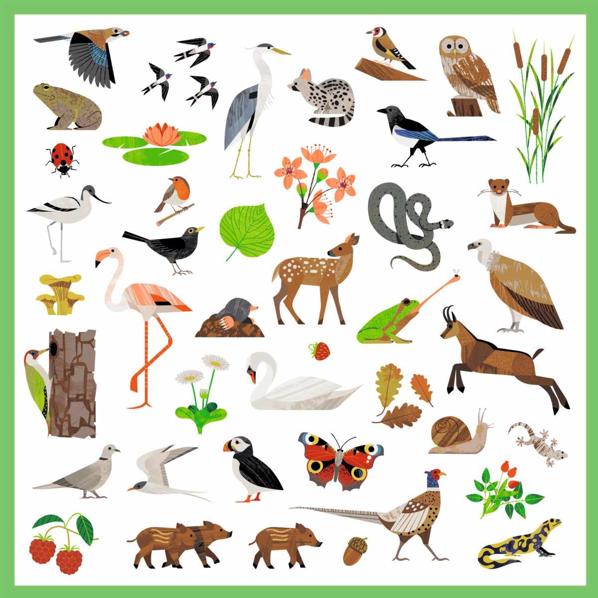 Djeco - Sticker: Tierwelt - DJ09285-C1-RVB_1200