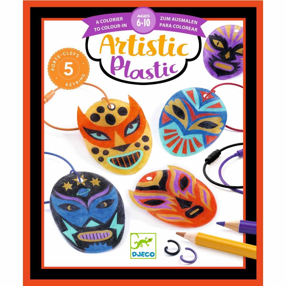 Djeco - Artistic Plastic: Wrestler Schlüsselanhänger Bild 1