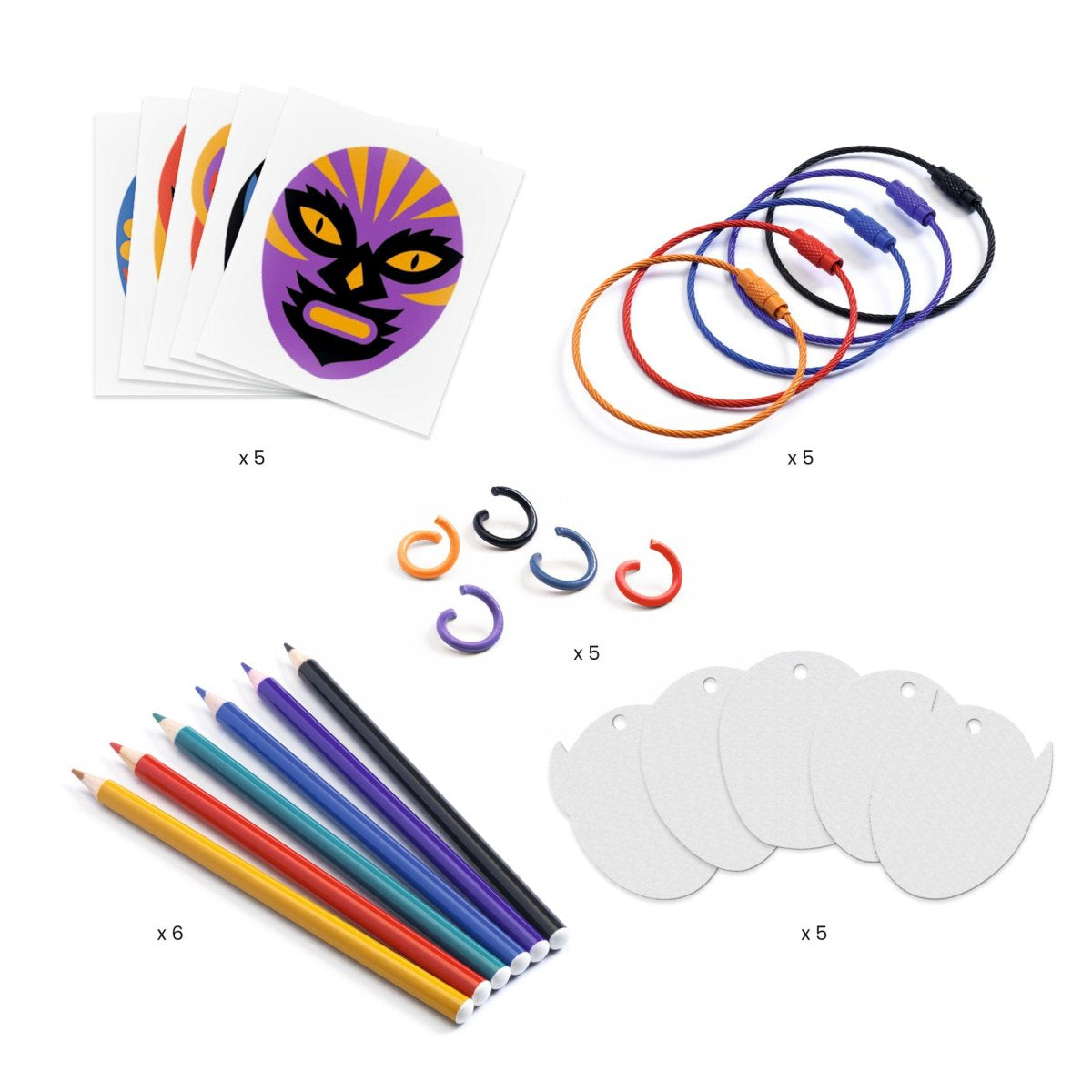 Djeco - Artistic Plastic: Wrestler Schlüsselanhänger Bild 4