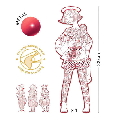 Djeco - Ausmalbilder: Demoiselles Fiodor Bild 4