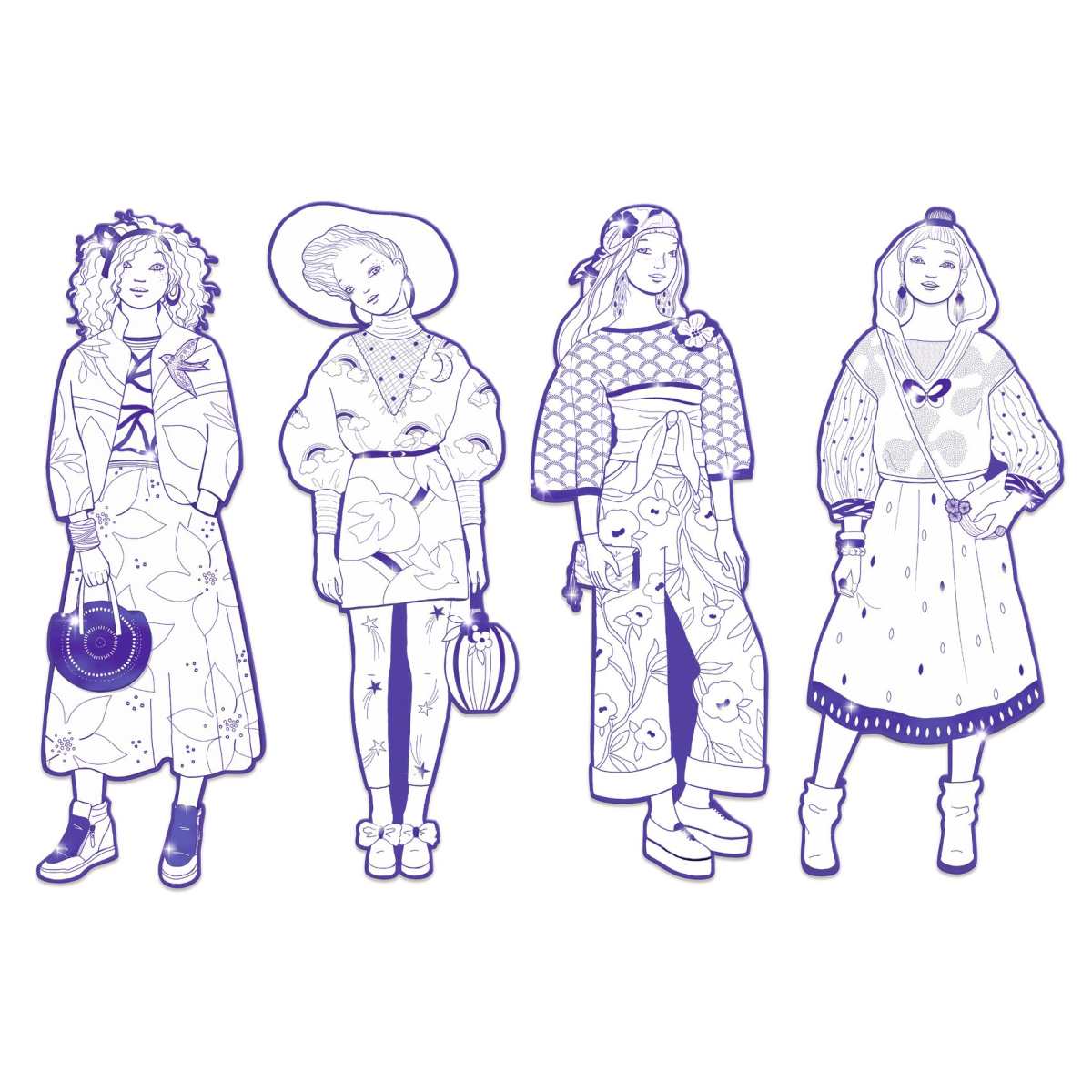 Djeco - Ausmalbilder: Demoiselles Zaho Bild 2