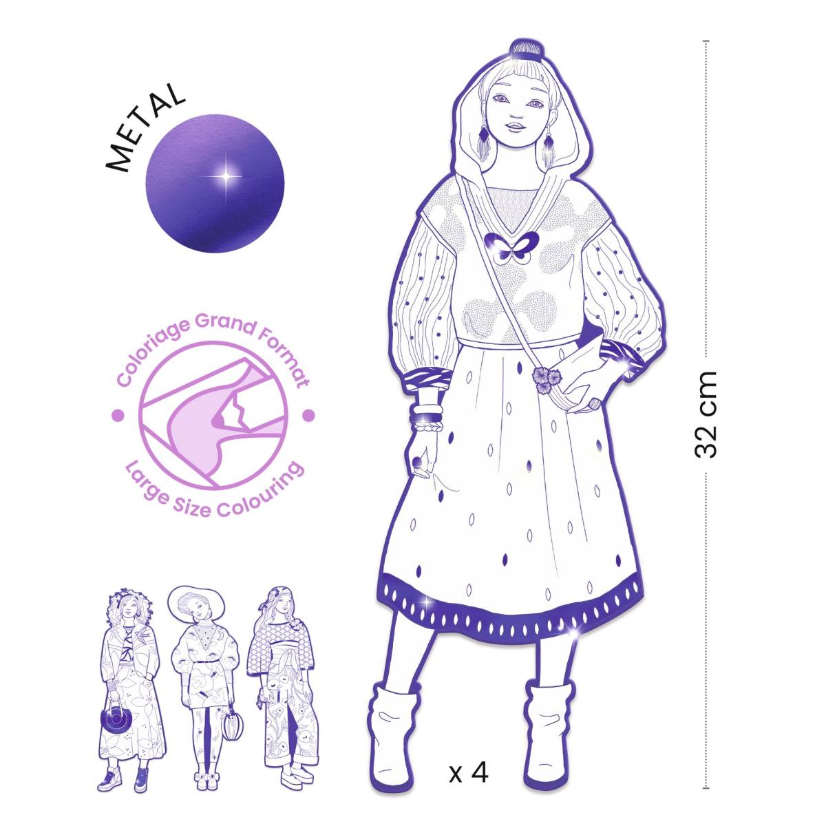 Djeco - Ausmalbilder: Demoiselles Zaho Bild 4